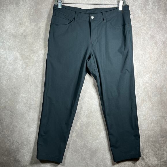 Lululemon ABC Performance‎ Pants Mens Size 34 Black Athleisure Outdoor - Picture 1 of 10